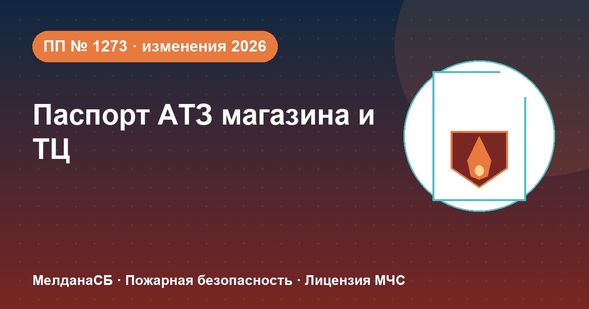 Паспорт безопасности магазина и ТЦ по ПП № 1273: изменения 2026 года в Самаре