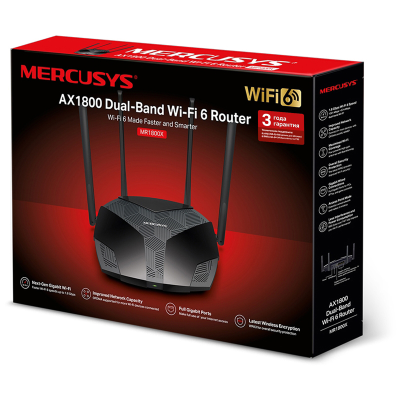 Маршрутизатор Mercusys MR1800X 