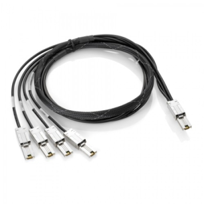 Кабель HPE Ext Mini-SAS to 4x1 Mini-SAS 2m (AN975A) 